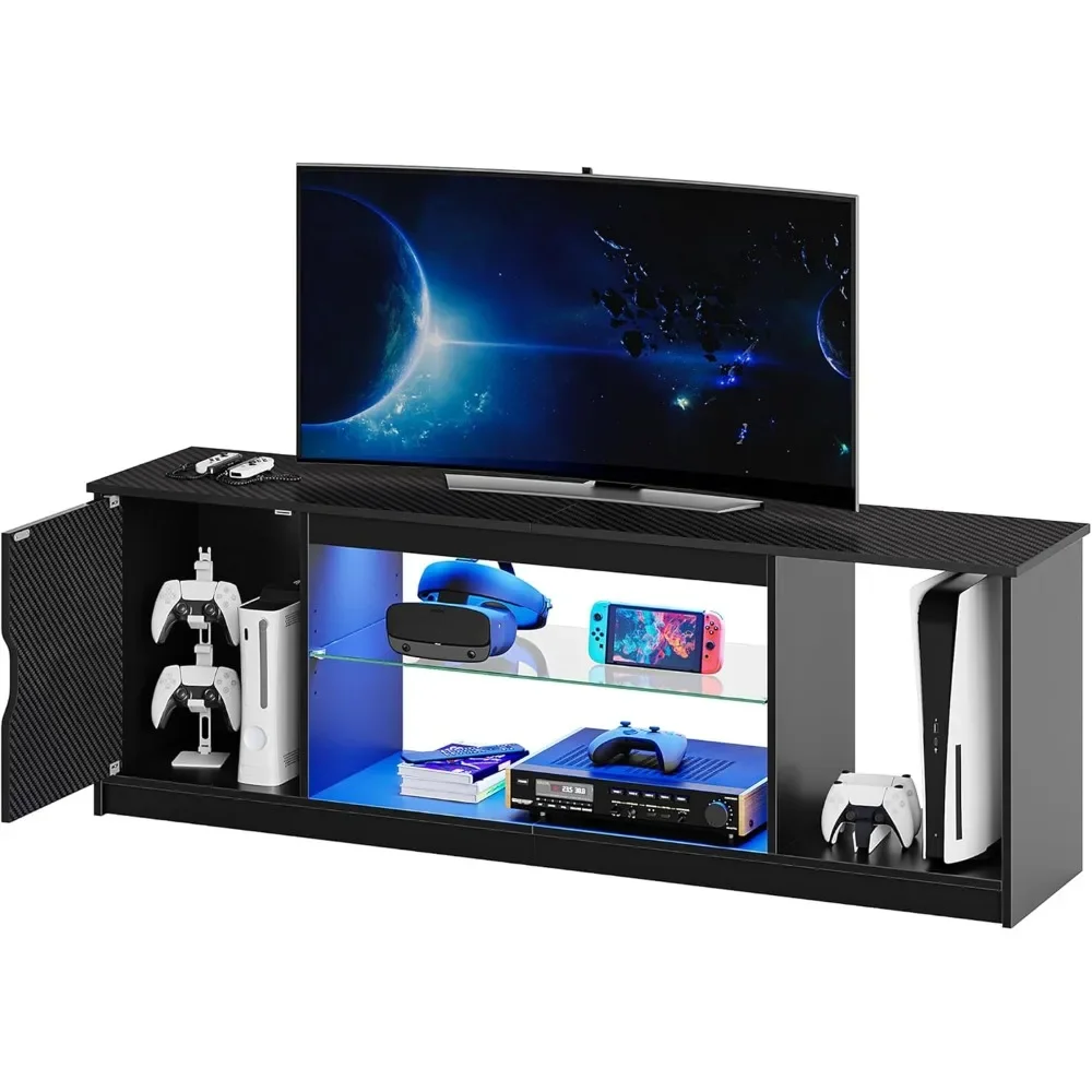 Gaming Console Entertainment Center - Bestier Led Entertainment Center für PS5,