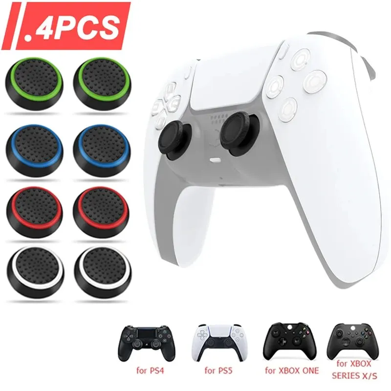 Gaming Console Pc - 4 Stück Silikon-Analogstick-Griffkappen für PS5/PS4/PS3/Switch 2