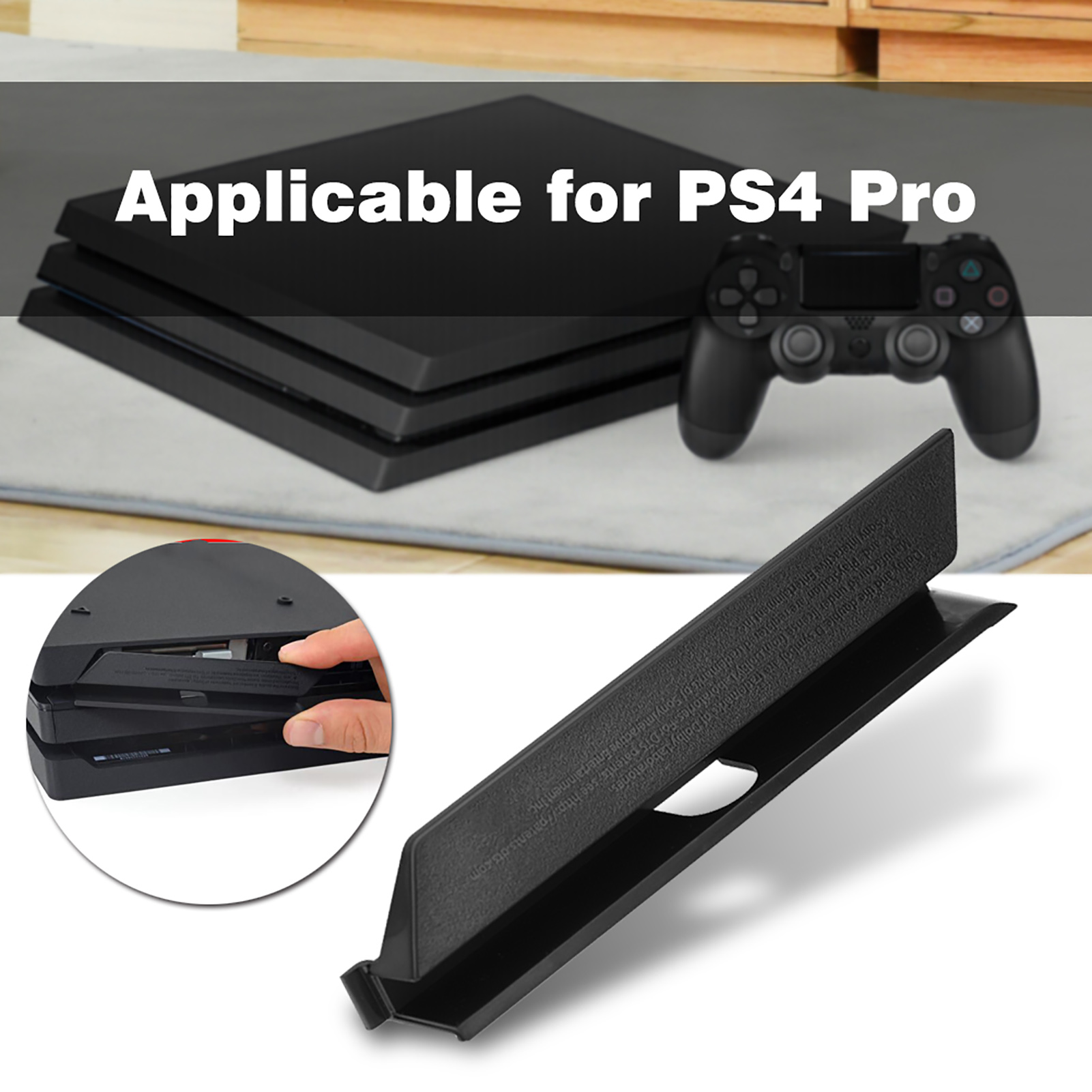 Gaming Console Monitor - Schwarze Kunststoff-HDD-Festplatten-Steckplatzabdeckung, Türklappe für Sony PS4