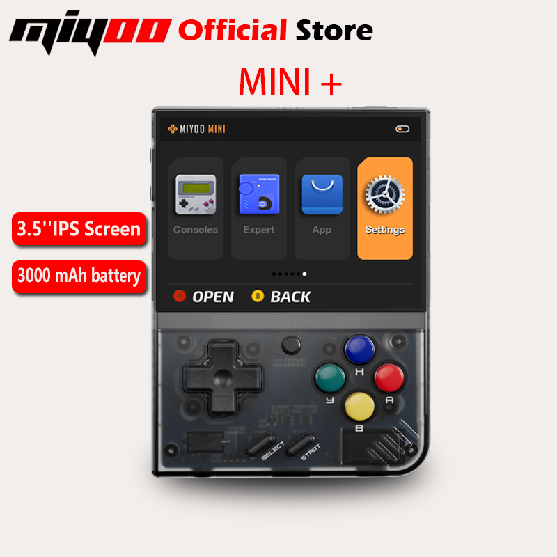 Gaming Console In Chinese - MIYOO Mini Plus Tragbare Retro-Handspielkonsole 3,5-Zoll-IPS-HD-Bildschirm