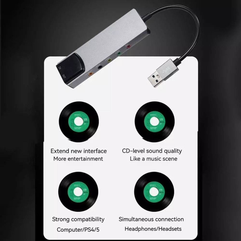 Neue USB-Soundkarte 7.1 5.1 Ka – Gaming Console Pc Bewertung und Preis
