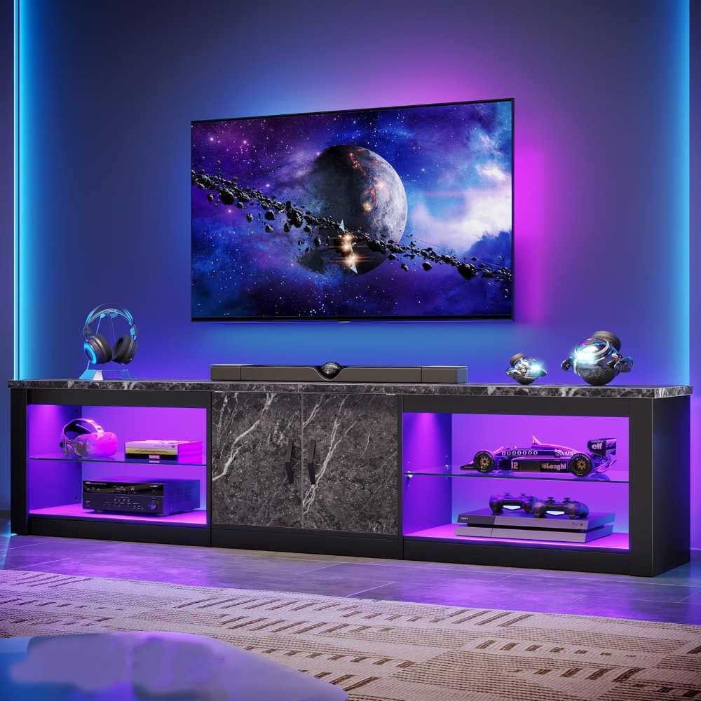 80-Zoll-TV-Ständer für 75-86-Z – Gaming Console Entertainment Center Bewertung und Preis