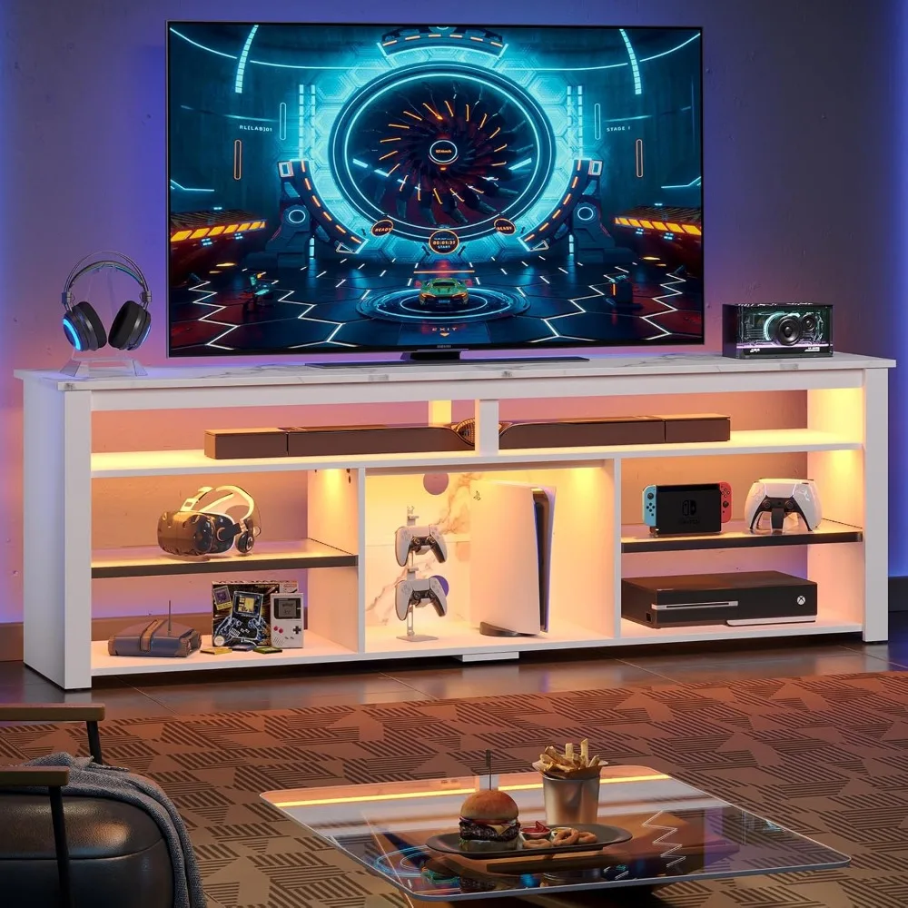 TV-Ständer für 75-Zoll-Fernseh – Gaming Console Entertainment Center Bewertung und Preis