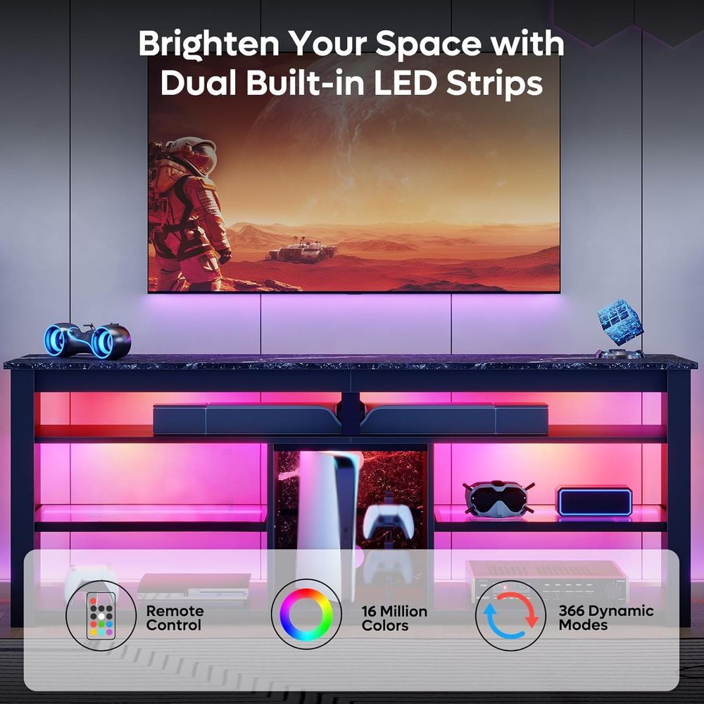 70-Zoll-TV-Ständer mit hohem E – Gaming Console Entertainment Center Bewertung und Preis