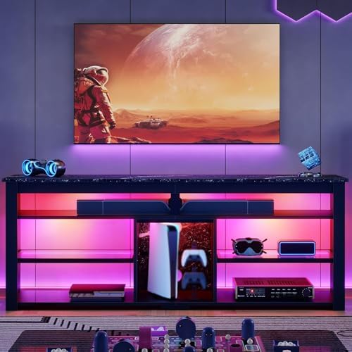TV-Ständer für 70-Zoll-Fernseh – Gaming Console Entertainment Center Bewertung und Preis