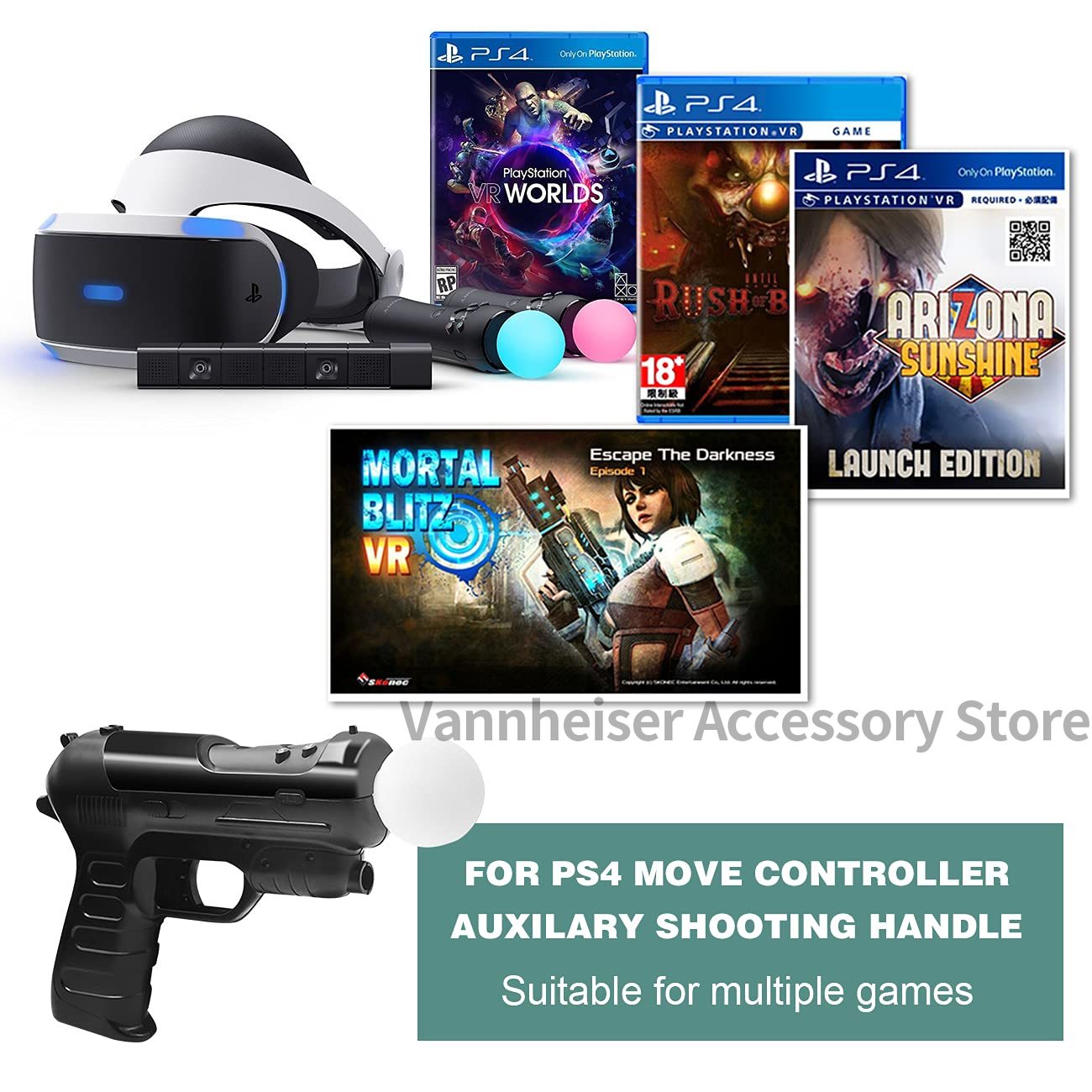 2PCS Somatosensory Griff Gun-b – Gaming Console Pc Bewertung und Preis